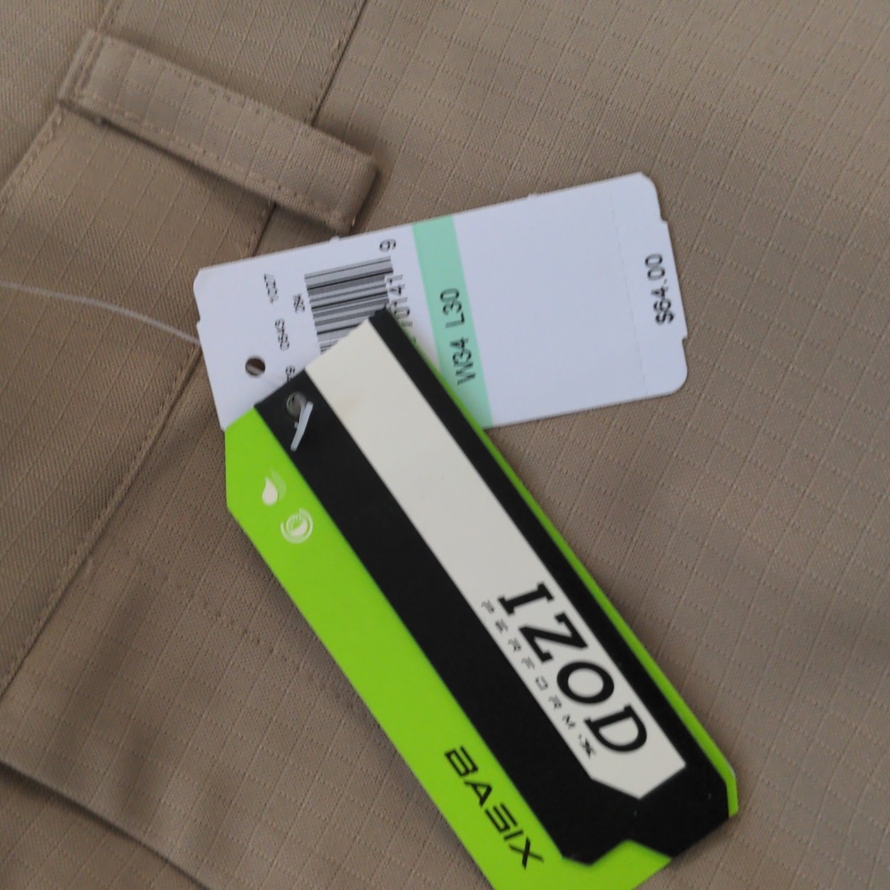 men's izod tan pants 34/30 - Picture 3 of 7